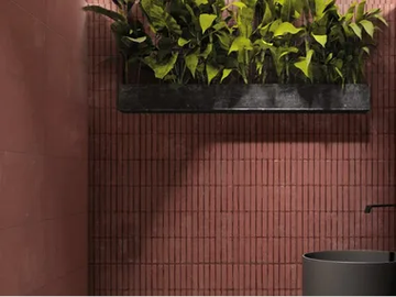 URBAN AMARANTH ACTIVE - Antibacterial indoor porcelain stoneware wall tiles by Fiandre Architectural Surfaces - view 2